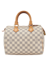 Speedy 25, &pound;695, Handbags, White, Canvas, Front view